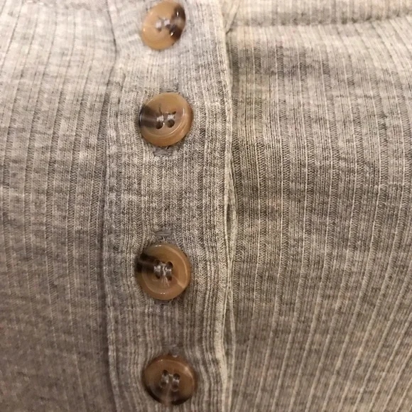 Grey Willow and Root Scrunched Ribbed T-Shirt Dress NWT - Picture 10 of 11